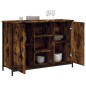 vidaXL Aparador madera de ingeniería roble ahumado 100x35x70 cm vidaXL Aparador madera de ingeniería roble ahumado 100x35x70 cm