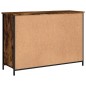 vidaXL Aparador madera de ingeniería roble ahumado 100x35x70 cm vidaXL Aparador madera de ingeniería roble ahumado 100x35x70 cm