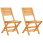 vidaXL Sillas de jardín plegables 2 uds madera maciza teca 47x62x90cm vidaXL Sillas de jardín plegables 2 uds madera maciza teca 47x62x90cm