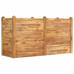 vidaXL Jardinera arriate madera maciza acacia 160x60x84 cm