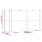 vidaXL Jardinera arriate madera maciza acacia 160x60x84 cm