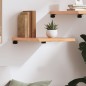 vidaXL Estante pared madera roble tratada marrón claro 40x60x(2-4) cm vidaXL Estante pared madera roble tratada marrón claro 40x60x(2-4) cm
