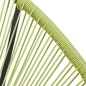 vidaXL Silla de jardín Acapulco ratán sintético verde vidaXL Silla de jardín Acapulco ratán sintético verde
