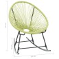 vidaXL Silla de jardín Acapulco ratán sintético verde vidaXL Silla de jardín Acapulco ratán sintético verde