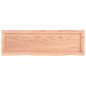 vidaXL Estante pared madera roble tratada marrón claro 100x30x(2-4) cm vidaXL Estante pared madera roble tratada marrón claro 100x30x(2-4) cm