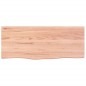 vidaXL Estante de pared madera roble tratada marrón claro 100x40x2 cm vidaXL Estante de pared madera roble tratada marrón claro 100x40x2 cm