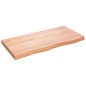 vidaXL Estante pared madera roble tratada marrón claro 100x50x(2-6) cm vidaXL Estante pared madera roble tratada marrón claro 100x50x(2-6) cm