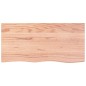vidaXL Estante pared madera roble tratada marrón claro 100x50x(2-6) cm vidaXL Estante pared madera roble tratada marrón claro 100x50x(2-6) cm