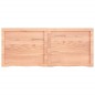 vidaXL Estante pared madera roble tratada marrón claro 120x50x(2-6) cm