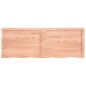 vidaXL Estante pared madera roble tratada marrón claro 140x50x(2-4) cm vidaXL Estante pared madera roble tratada marrón claro 140x50x(2-4) cm