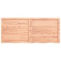 vidaXL Estante pared madera roble tratada marrón claro 140x60x(2-4) cm
