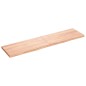 vidaXL Estante pared madera roble tratada marrón claro 160x40x(2-4) cm vidaXL Estante pared madera roble tratada marrón claro 160x40x(2-4) cm