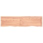 vidaXL Estante pared madera roble tratada marrón claro 160x40x(2-4) cm vidaXL Estante pared madera roble tratada marrón claro 160x40x(2-4) cm
