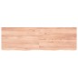 vidaXL Estante pared madera roble tratada marrón claro 160x50x(2-4) cm vidaXL Estante pared madera roble tratada marrón claro 160x50x(2-4) cm