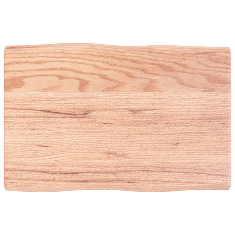 vidaXL Tablero mesa madera tratada borde natural marrón 60x40x(2-4) cm vidaXL Tablero mesa madera tratada borde natural marrón 60x40x(2-4) cm