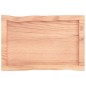 vidaXL Tablero mesa madera tratada borde natural marrón 60x40x(2-4) cm vidaXL Tablero mesa madera tratada borde natural marrón 60x40x(2-4) cm