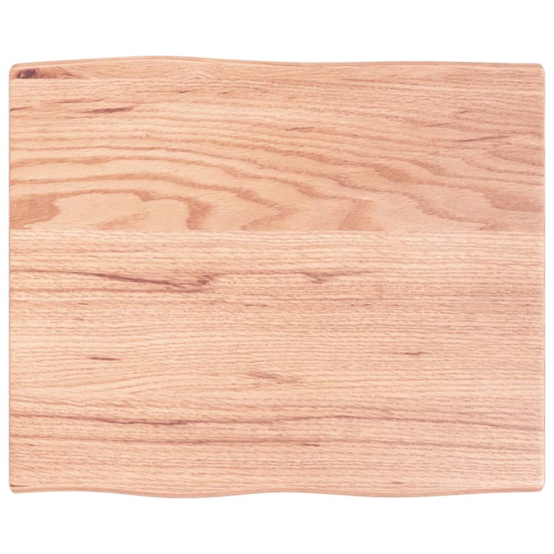 vidaXL Tablero mesa madera tratada roble borde natural 60x50x2 cm vidaXL Tablero mesa madera tratada roble borde natural 60x50x2 cm