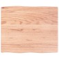 vidaXL Tablero mesa madera tratada roble borde natural 60x50x2 cm vidaXL Tablero mesa madera tratada roble borde natural 60x50x2 cm
