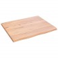 vidaXL Tablero mesa madera tratada roble borde natural 60x50x2 cm vidaXL Tablero mesa madera tratada roble borde natural 60x50x2 cm