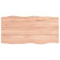vidaXL Tablero mesa madera tratada borde natural marrón 80x40x(2-4) cm vidaXL Tablero mesa madera tratada borde natural marrón 80x40x(2-4) cm