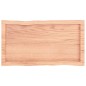 vidaXL Tablero mesa madera tratada borde natural marrón 80x40x(2-4) cm vidaXL Tablero mesa madera tratada borde natural marrón 80x40x(2-4) cm