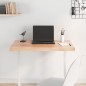 vidaXL Tablero mesa madera tratada borde natural marrón 80x60x(2-4) cm