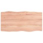 vidaXL Tablero mesa madera tratada borde natural marrón 100x50x(2-4)cm vidaXL Tablero mesa madera tratada borde natural marrón 100x50x(2-4)cm