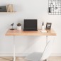 vidaXL Tablero mesa madera tratada borde natural marrón 100x50x(2-4)cm vidaXL Tablero mesa madera tratada borde natural marrón 100x50x(2-4)cm