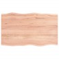 vidaXL Tablero mesa madera tratada roble borde natural 100x60x2 cm