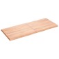 vidaXL Tablero mesa madera tratada borde natural marrón 120x50x(2-4)cm vidaXL Tablero mesa madera tratada borde natural marrón 120x50x(2-4)cm