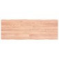 vidaXL Tablero mesa madera tratada borde natural marrón 140x50x(2-4)cm vidaXL Tablero mesa madera tratada borde natural marrón 140x50x(2-4)cm