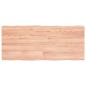 vidaXL Tablero mesa madera tratada borde natural marrón 140x60x(2-4)cm vidaXL Tablero mesa madera tratada borde natural marrón 140x60x(2-4)cm