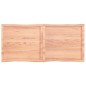 vidaXL Tablero mesa madera tratada borde natural marrón 140x60x(2-4)cm vidaXL Tablero mesa madera tratada borde natural marrón 140x60x(2-4)cm
