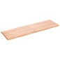 vidaXL Tablero mesa madera tratada borde natural marrón 160x50x(2-4)cm