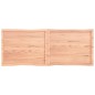 vidaXL Tablero mesa madera tratada borde natural marrón 160x60x(2-4)cm vidaXL Tablero mesa madera tratada borde natural marrón 160x60x(2-4)cm