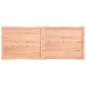vidaXL Tablero mesa madera tratada borde natural marrón 160x60x(2-4)cm vidaXL Tablero mesa madera tratada borde natural marrón 160x60x(2-4)cm