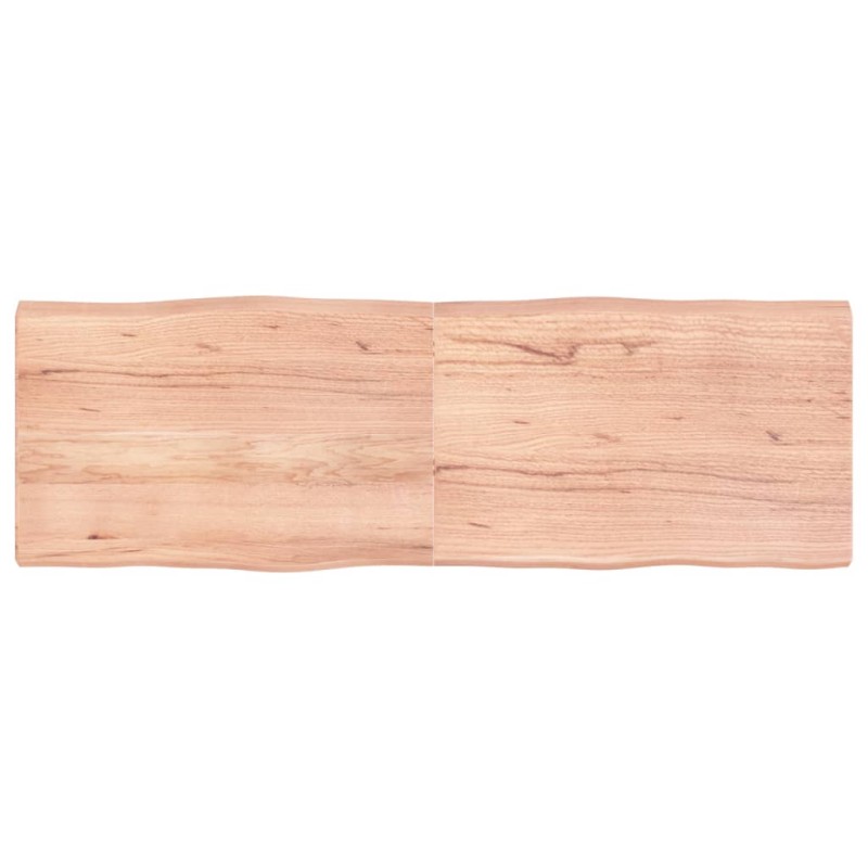 vidaXL Tablero mesa madera tratada borde natural marrón 180x60x(2-6)cm vidaXL Tablero mesa madera tratada borde natural marrón 180x60x(2-6)cm
