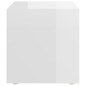 vidaXL Muebles TV 4 uds madera contrachapada blanco brillo 37x35x37 cm