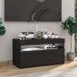 vidaXL Mueble de TV con luces LED negro 75x35x40 cm vidaXL Mueble de TV con luces LED negro 75x35x40 cm