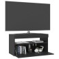 vidaXL Mueble de TV con luces LED negro 75x35x40 cm vidaXL Mueble de TV con luces LED negro 75x35x40 cm