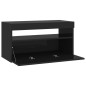 vidaXL Mueble de TV con luces LED negro 75x35x40 cm vidaXL Mueble de TV con luces LED negro 75x35x40 cm