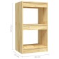 vidaXL Estantería madera maciza de pino 40x30x71,5 cm vidaXL Estantería madera maciza de pino 40x30x71,5 cm