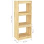 vidaXL Estantería/divisor de espacios madera de pino 40x30x103,5 cm vidaXL Estantería/divisor de espacios madera de pino 40x30x103,5 cm