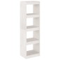 vidaXL Estantería/divisor de espacios pino macizo blanco 40x30x135,5cm vidaXL Estantería/divisor de espacios pino macizo blanco 40x30x135,5cm