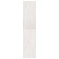 vidaXL Estantería/divisor de espacios pino macizo blanco 40x30x135,5cm vidaXL Estantería/divisor de espacios pino macizo blanco 40x30x135,5cm