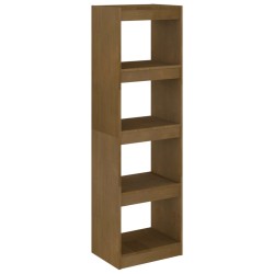 vidaXL Estantería/divisor de espacios pino macizo miel 40x30x135,5cm