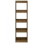 vidaXL Estantería/divisor de espacios pino macizo miel 40x30x135,5cm vidaXL Estantería/divisor de espacios pino macizo miel 40x30x135,5cm