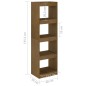 vidaXL Estantería/divisor de espacios pino macizo miel 40x30x135,5cm vidaXL Estantería/divisor de espacios pino macizo miel 40x30x135,5cm