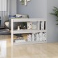 vidaXL Estantería/divisor de espacios madera pino blanco 100x30x71,5 cm vidaXL Estantería/divisor de espacios madera pino blanco 100x30x71,5 cm