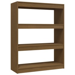 vidaXL Estantería divisor de espacios pino marrón miel 100x30x103 cm